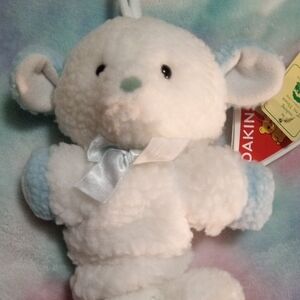 Musical Stretchy Lamb Plush By Dakin In White and Blue